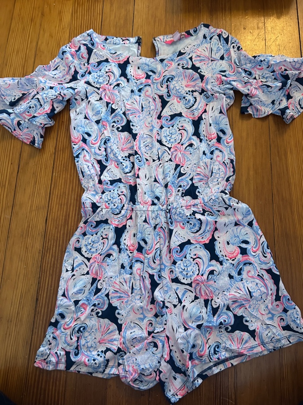 Lilly Pulitzer Romper with ruffle sleeves